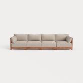Dwell™ Modular Teak Outdoor 4-Seater Sofa | Classic Canvas in Sand