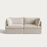 Modular Outdoor Washable 2-Seater | Nano Slubweave in Chai