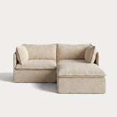 Modular Outdoor Washable 2-Seater Sectional | Alfresco Boucle in Cashew
