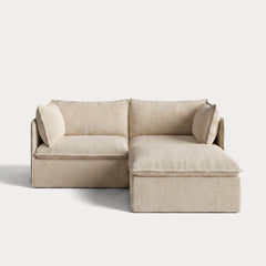 Modular Outdoor Washable 2-Seater Sectional | Alfresco Boucle in Cashew