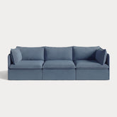 Modular Outdoor Washable 3-Seater | Classic Canvas in Ocean