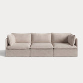 Modular Outdoor Washable 3-Seater | Classic Canvas in Sand