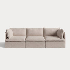 Modular Outdoor Washable 3-Seater | Classic Canvas in Sand