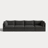 Modular Outdoor Washable 4-Seater | Classic Canvas in Charcoal