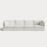 Modular Outdoor Washable 4-Seater | Classic Canvas in Cloud