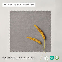 Modular Outdoor Washable 2-Seater | Nano Slubweave in Haze Gray