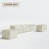 All-Season Outdoor Protective Cover Set for Washable 3-Seater Sofa + Armchair Set