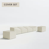 All-Season Outdoor Protective Cover Set for Washable 4-Seater Sofa + Armchair Set