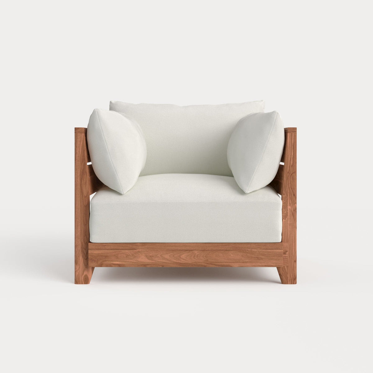 Dwell™ Modular Teak Outdoor Armchair | Classic Canvas in Cloud