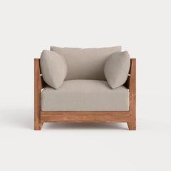 Dwell™ Modular Teak Outdoor Armchair | Classic Canvas in Sand