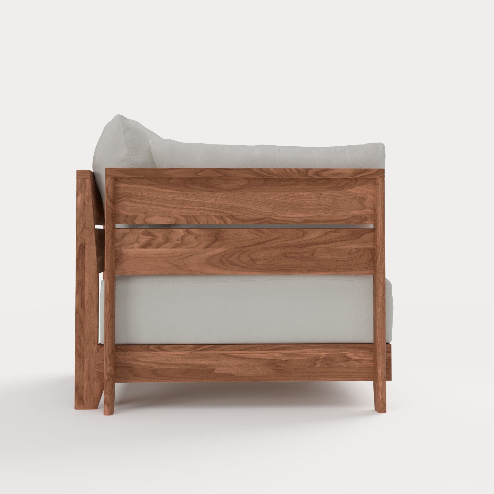 Dwell™ Modular Teak Outdoor Armchair | Classic Canvas in Cloud