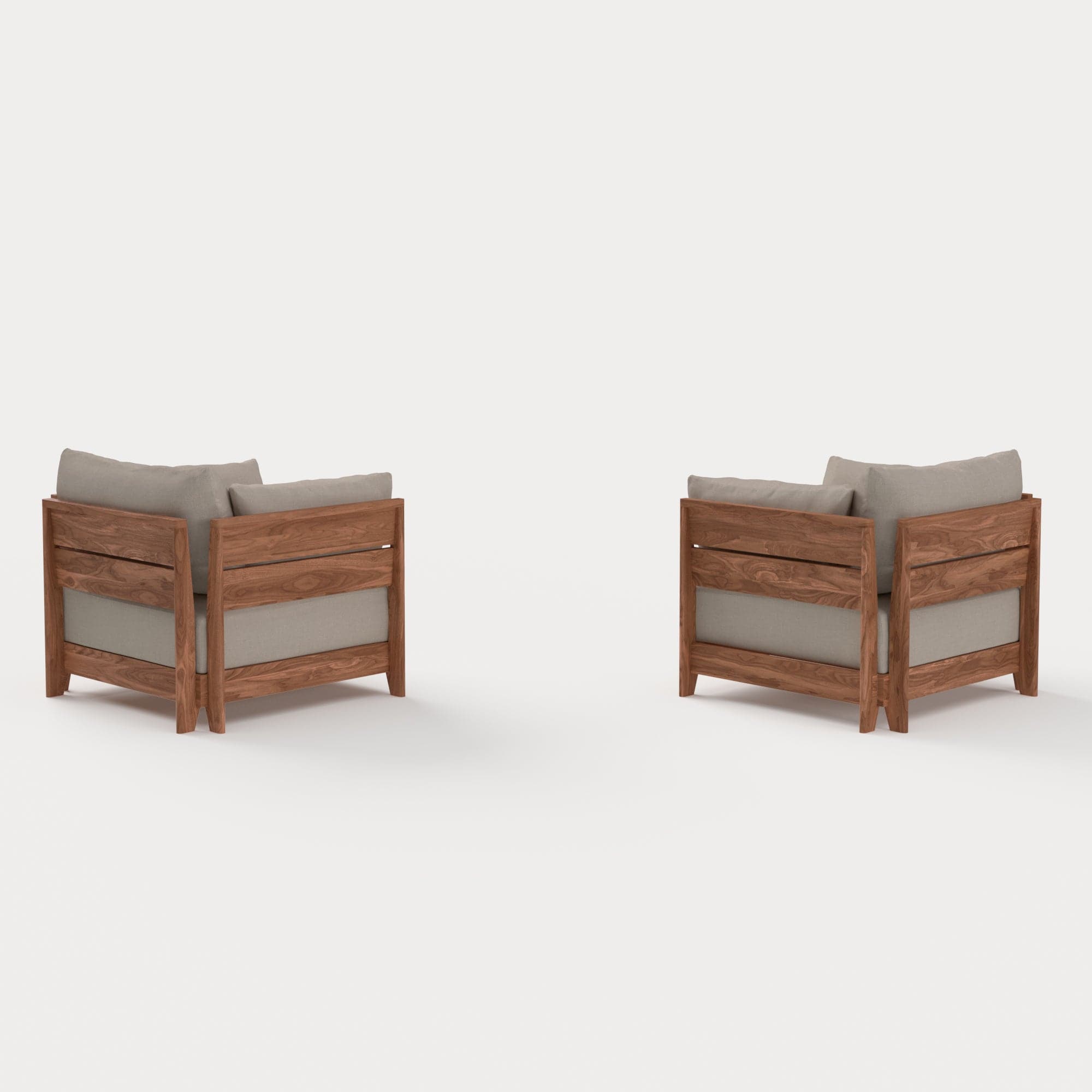 Dwell™ Modular Teak Outdoor Armchair Set | Classic Canvas in Sand