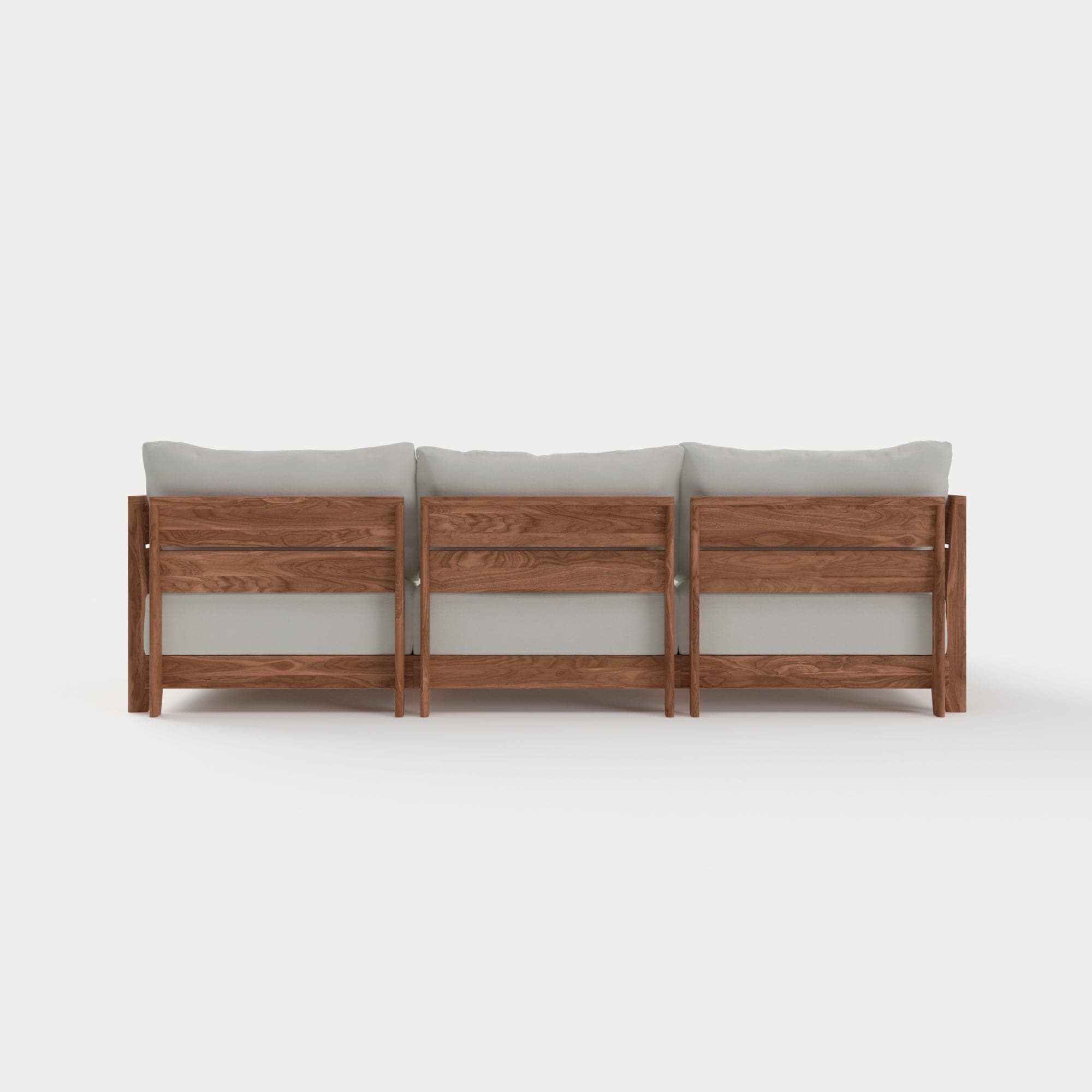 Dwell™ Modular Teak Outdoor Sofa Sectional | Classic Canvas in Cloud
