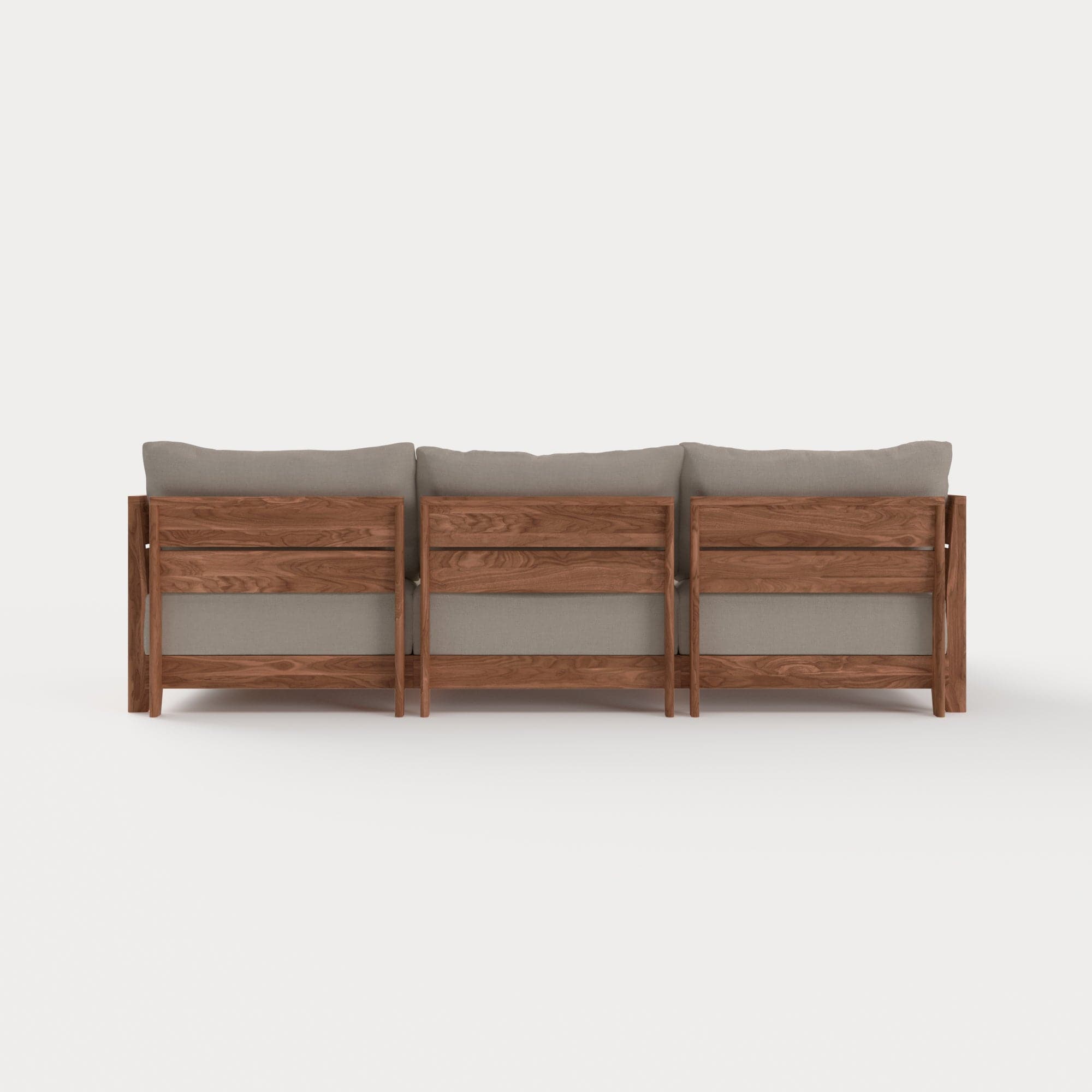 Dwell™ Modular Teak Outdoor Sofa Sectional | Classic Canvas in Sand