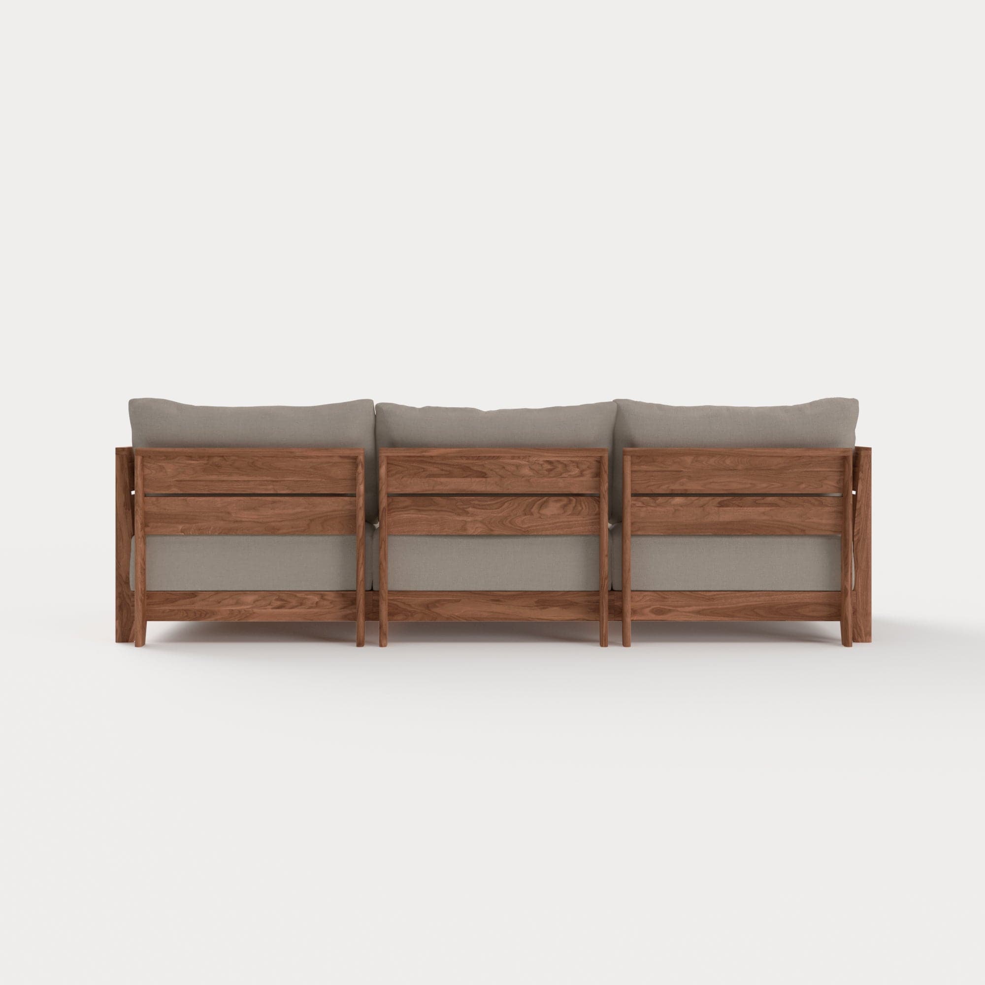 Dwell™ Modular Teak Outdoor Sofa + Storage Coffee Table | Classic Canvas in Sand