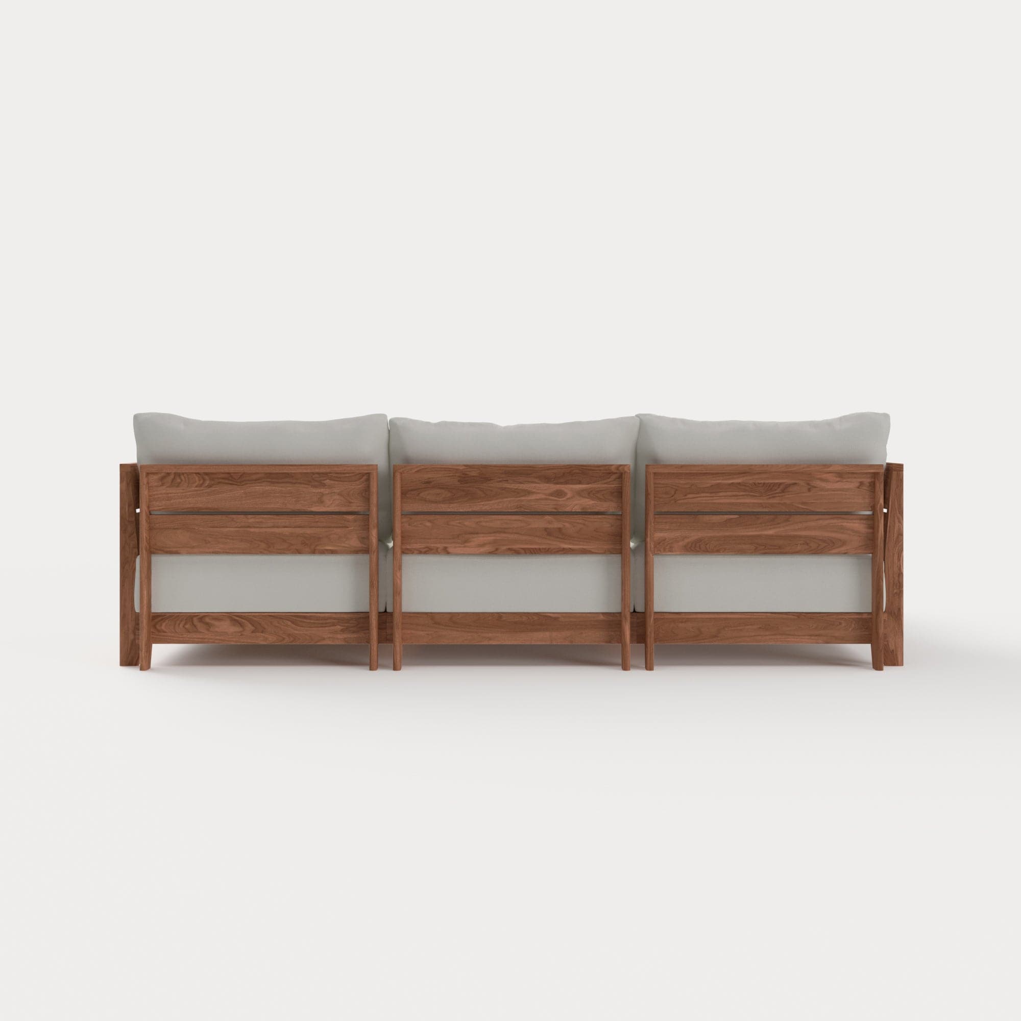 Dwell™ Modular Teak Outdoor Sofa Daybed | Classic Canvas in Cloud