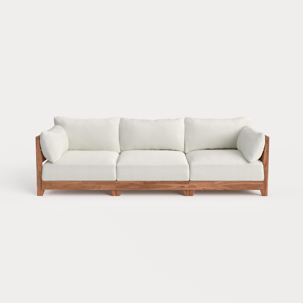 Dwell™ Modular Teak Outdoor Sofa | Classic Canvas in Cloud