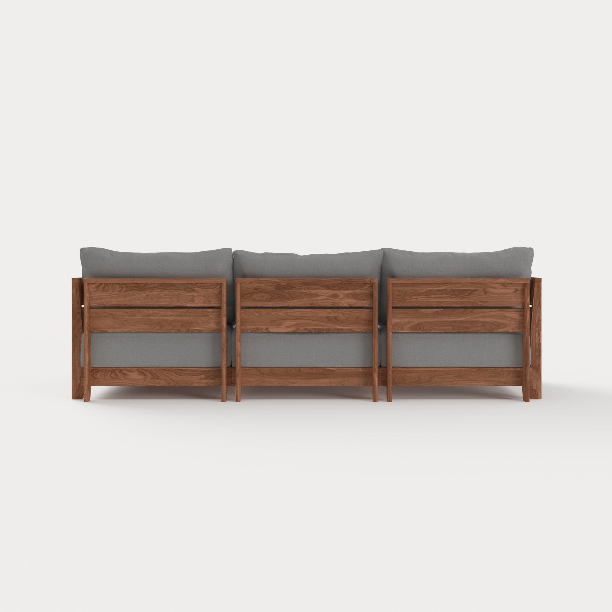 Dwell™ Modular Teak Outdoor Sofa | Classic Canvas in Stone Gray