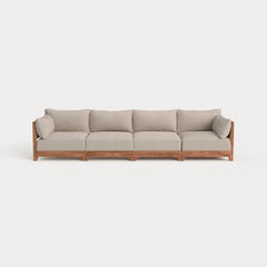 Dwell™ Modular Teak Outdoor 4-Seater Sofa | Classic Canvas in Sand