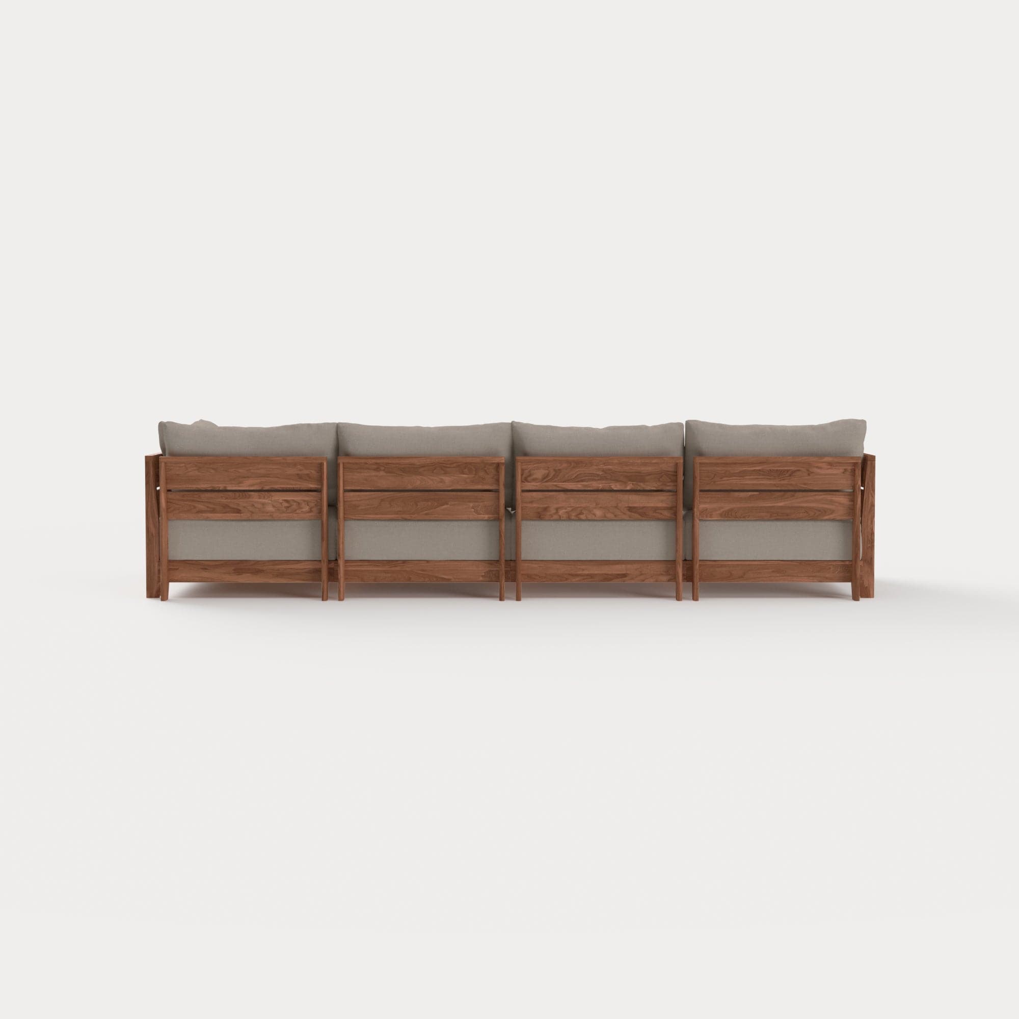 Dwell™ Modular Teak Outdoor 4-Seater Sofa | Classic Canvas in Sand