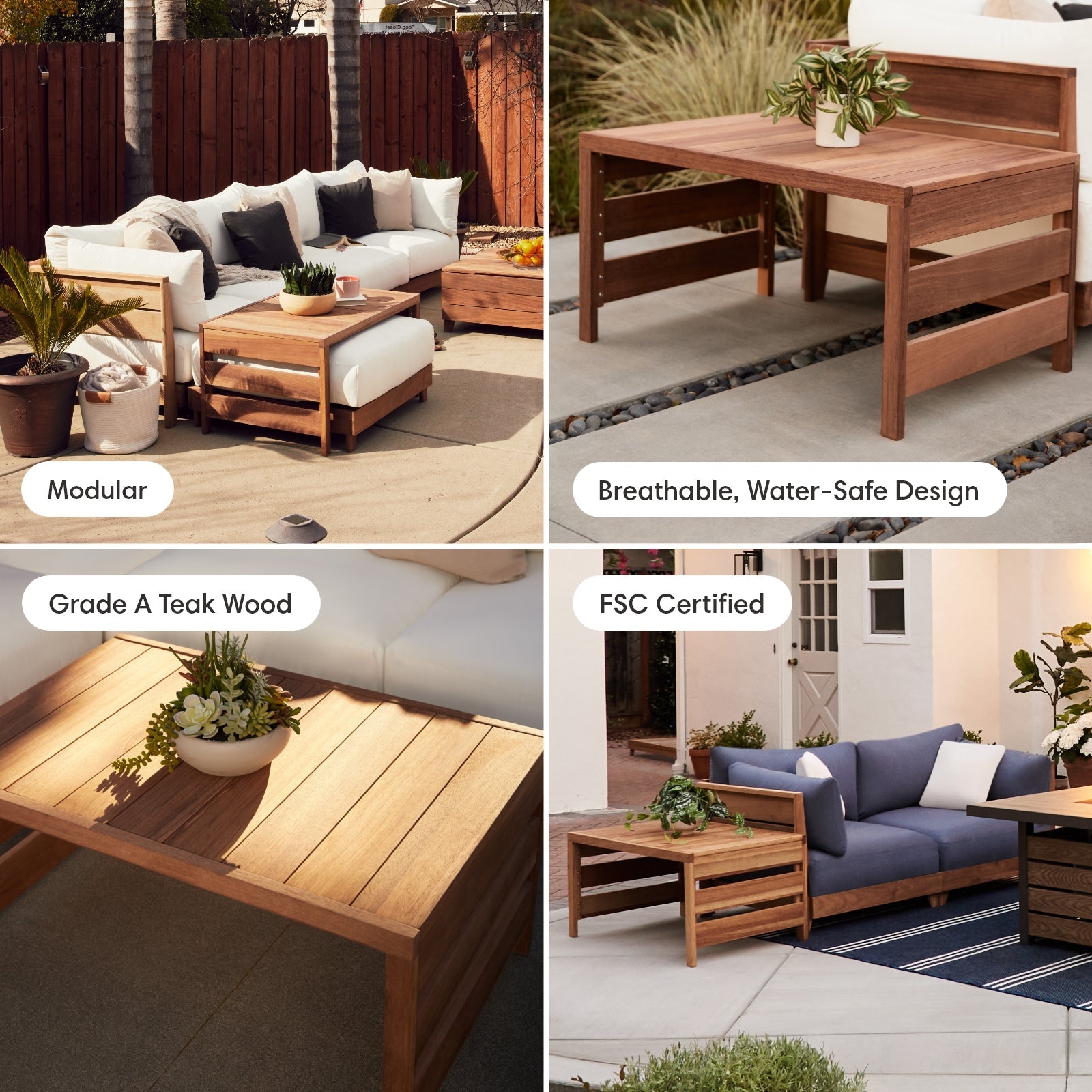 Dwell™ Teak Outdoor Side Table