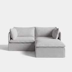 Modular Outdoor Washable 2-Seater Sectional | Nano Slubweave in Mist