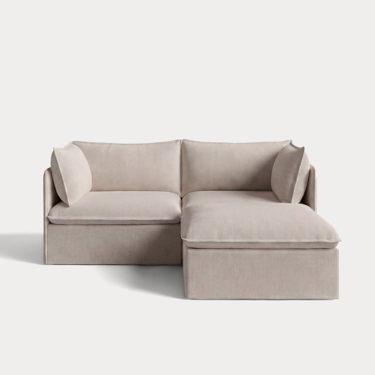 Modular Outdoor Washable 2-Seater Sectional | Classic Canvas in Sand