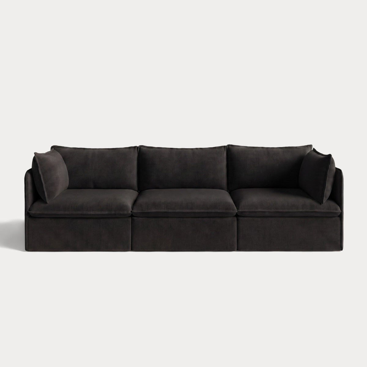 Modular Outdoor Washable 3-Seater | Classic Canvas in Charcoal