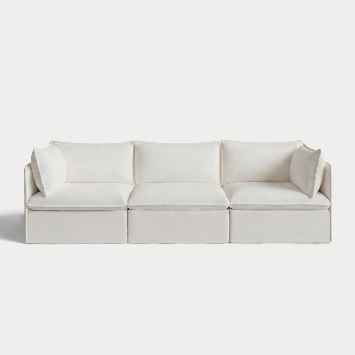 Modular Outdoor Washable 3-Seater | Classic Canvas in Cloud