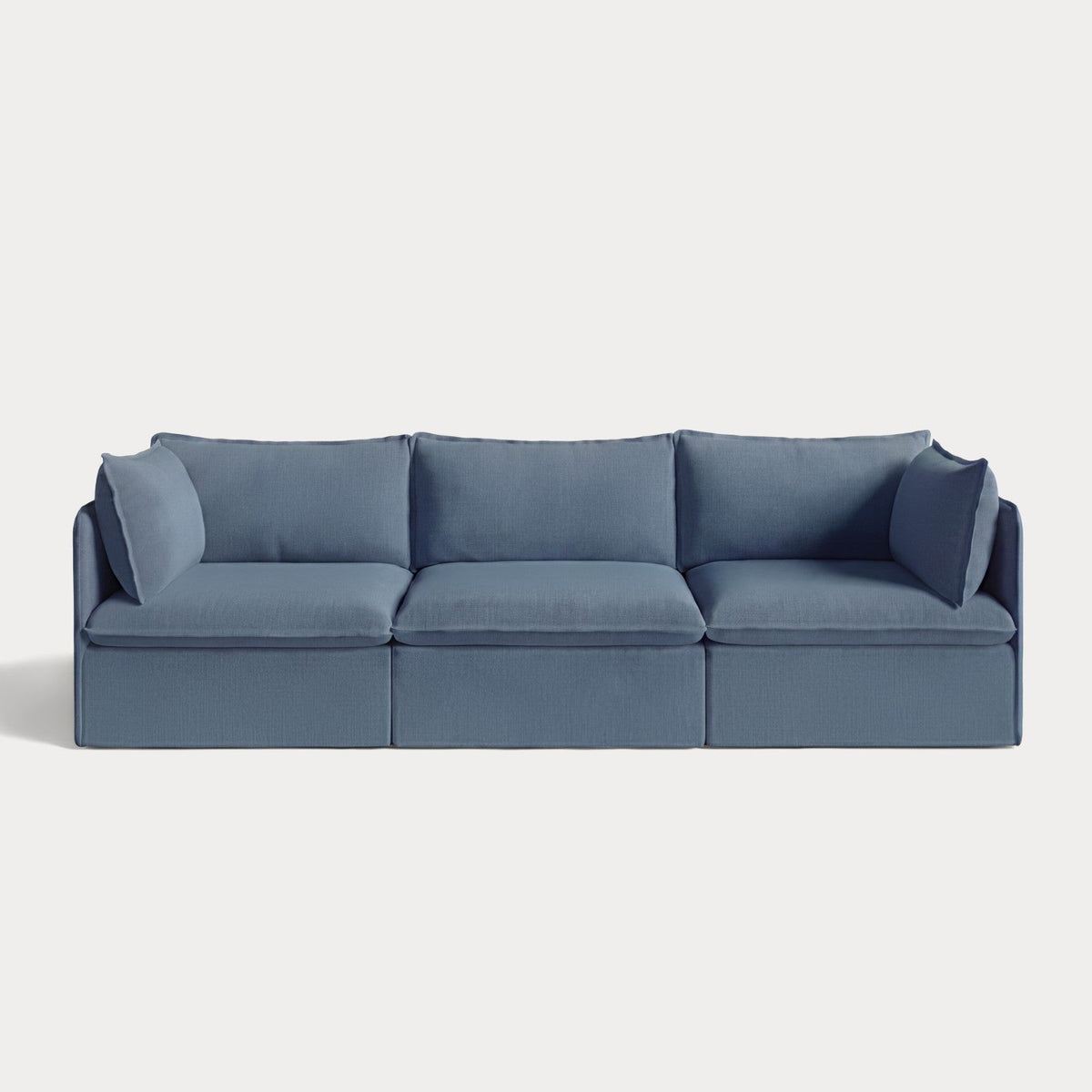 Modular Outdoor Washable 3-Seater | Classic Canvas in Ocean