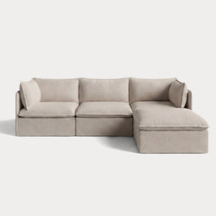 Modular Outdoor Washable 3-Seater Sectional | Classic Canvas in Sand