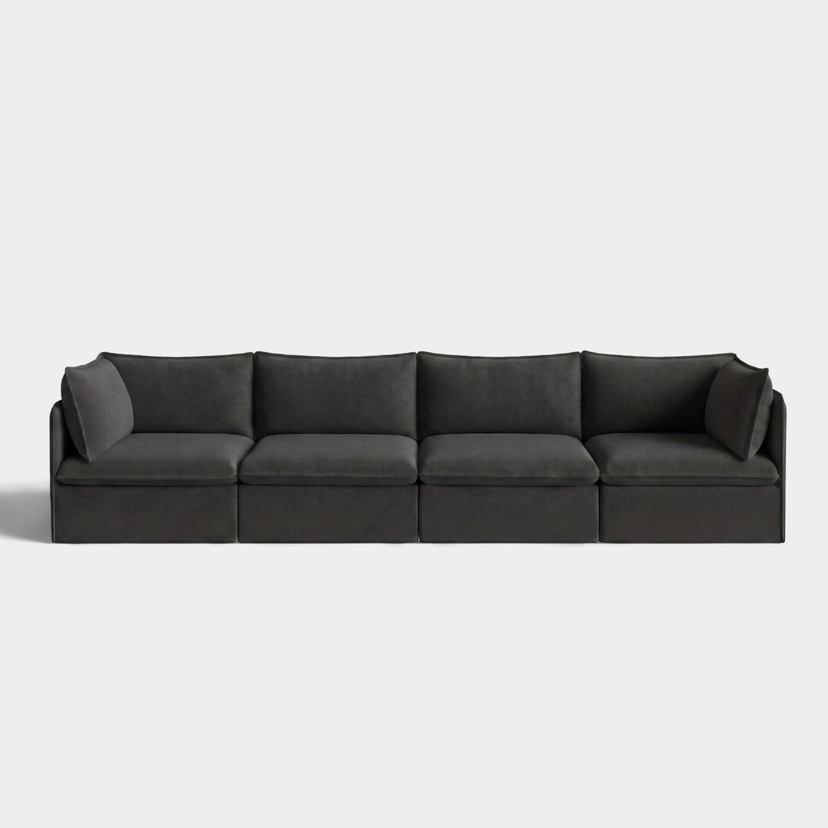 Modular Outdoor Washable 4-Seater | Classic Canvas in Charcoal