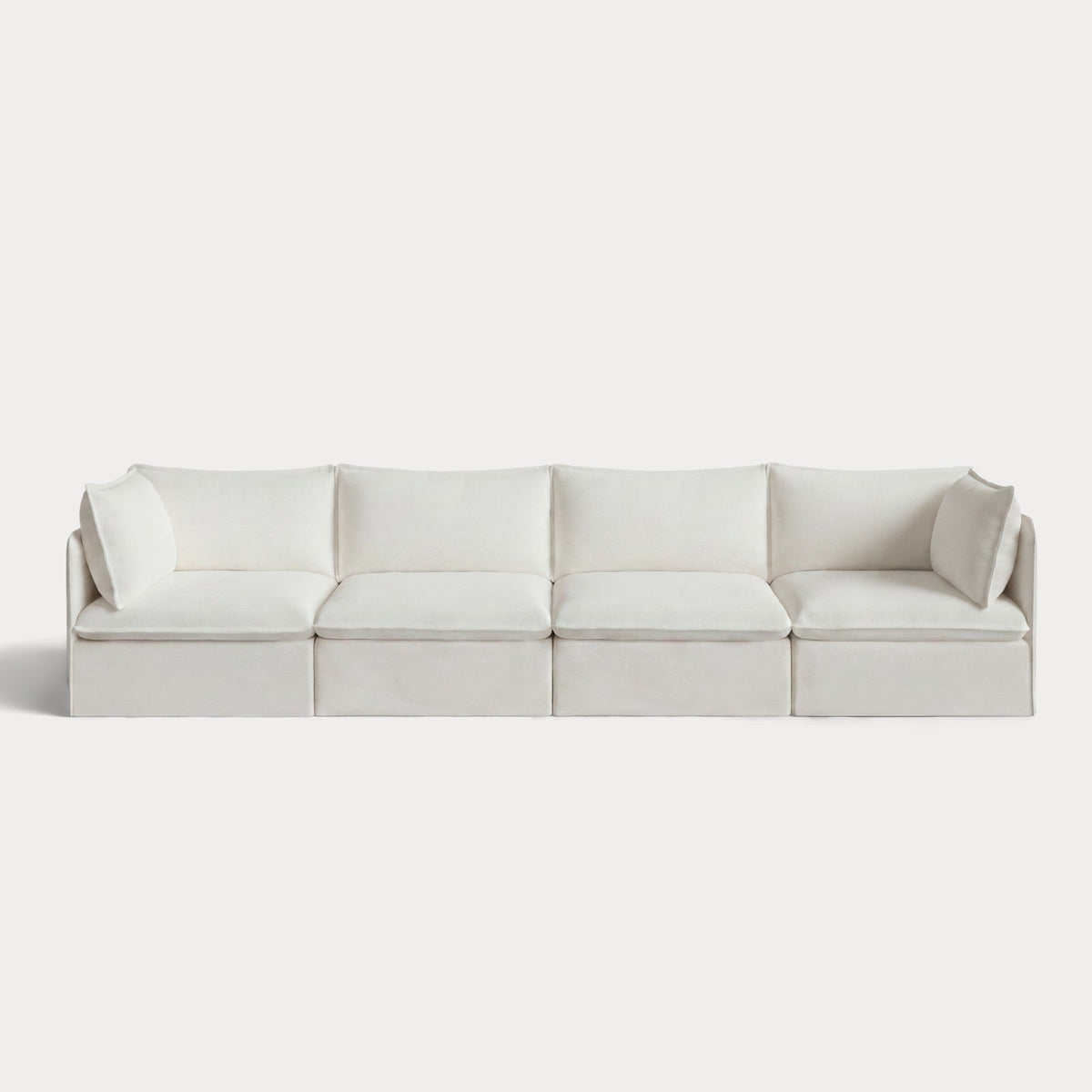 Modular Outdoor Washable 4-Seater | Classic Canvas in Cloud