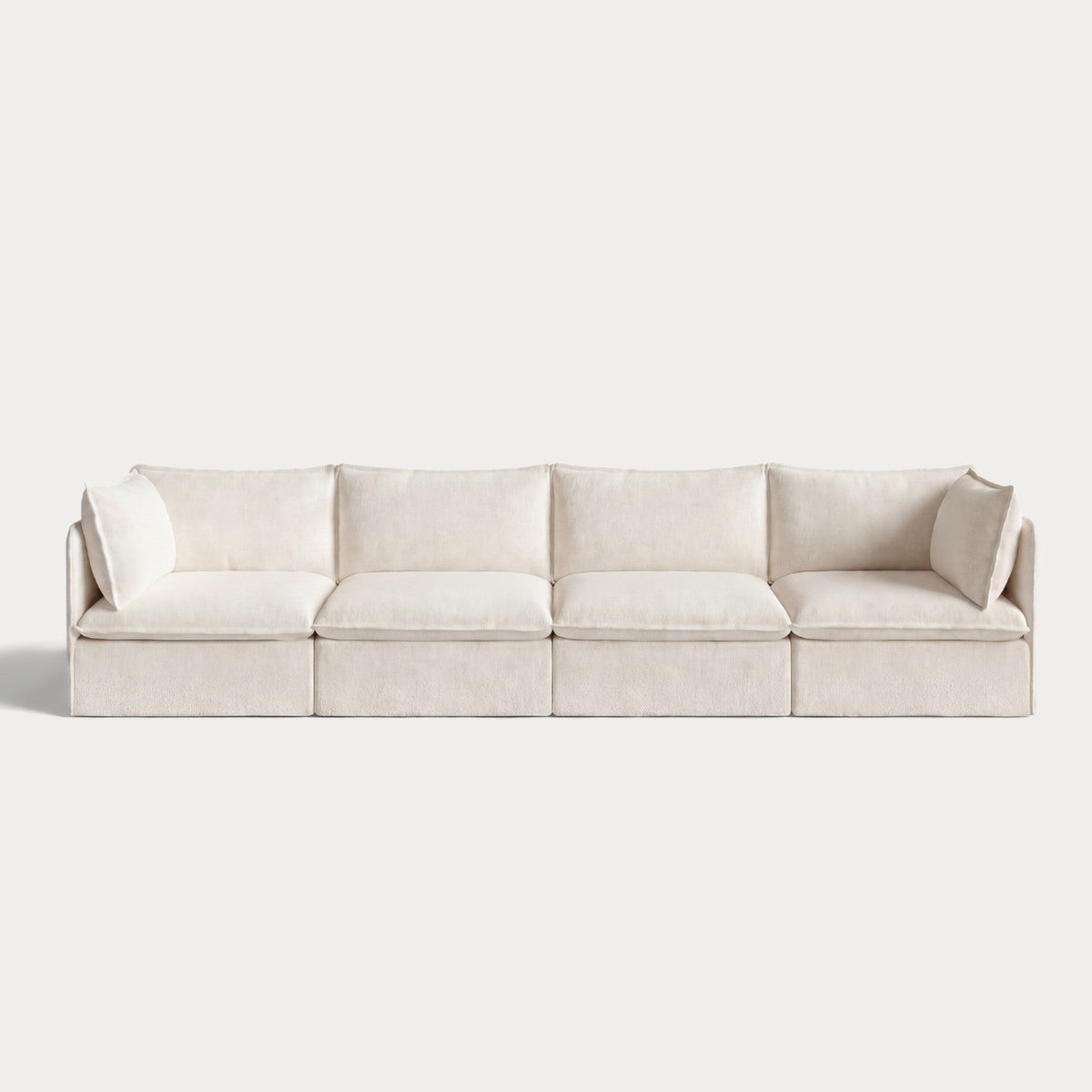 Modular Outdoor Washable 4-Seater | Alfresco Boucle in Creme