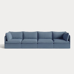 Modular Outdoor Washable 4-Seater | Classic Canvas in Ocean