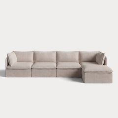 Modular Outdoor Washable 4-Seater Sectional | Classic Canvas in Sand