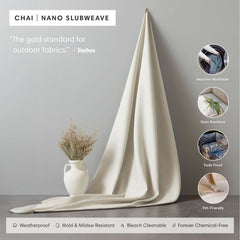 Modular Outdoor Washable 2-Seater | Nano Slubweave in Chai