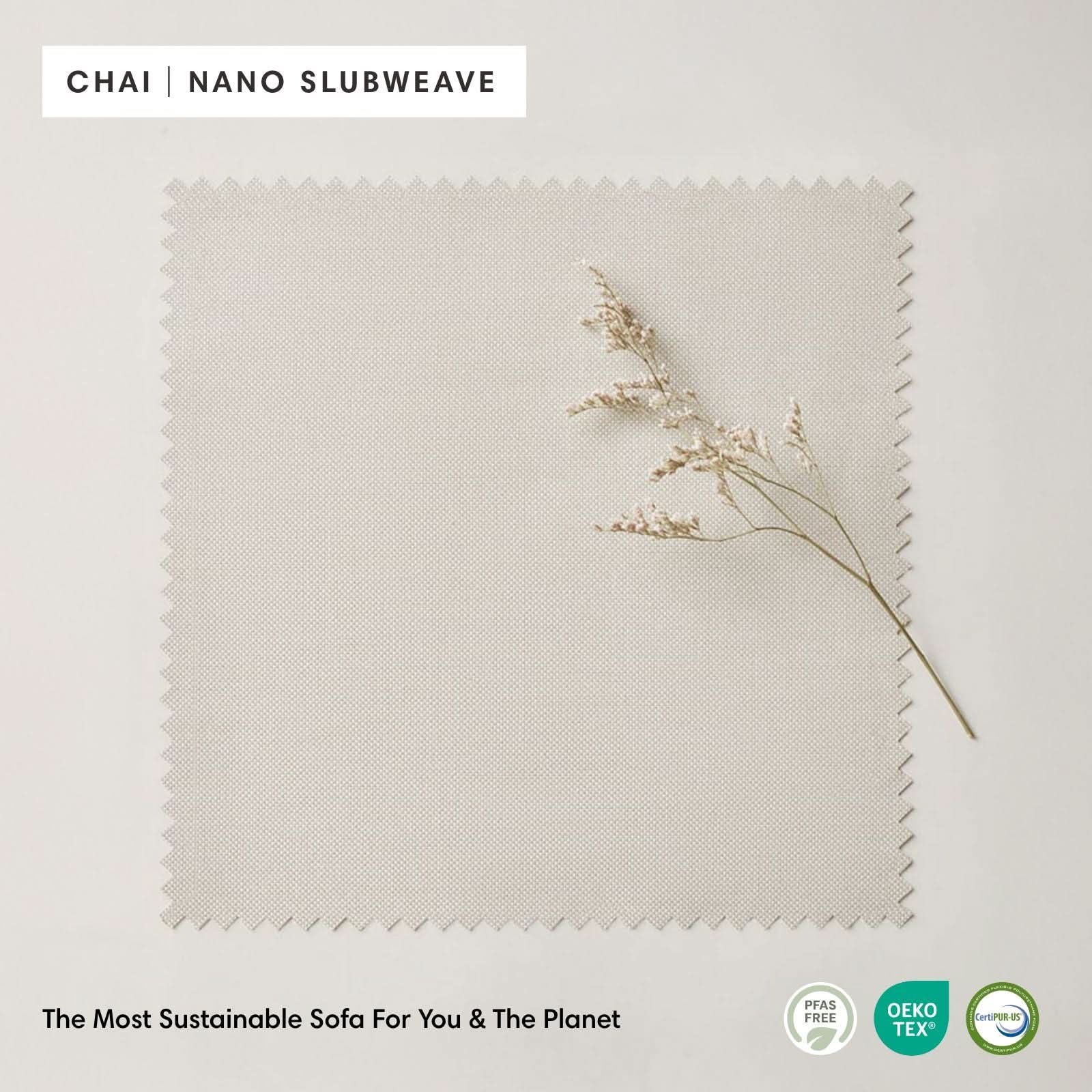 Modular Outdoor Washable 2-Seater | Nano Slubweave in Chai