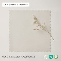 Modular Outdoor Washable 4-Seater | Nano Slubweave in Chai