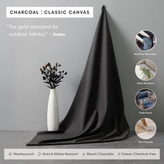 Modular Outdoor Washable 2-Seater | Classic Canvas in Charcoal