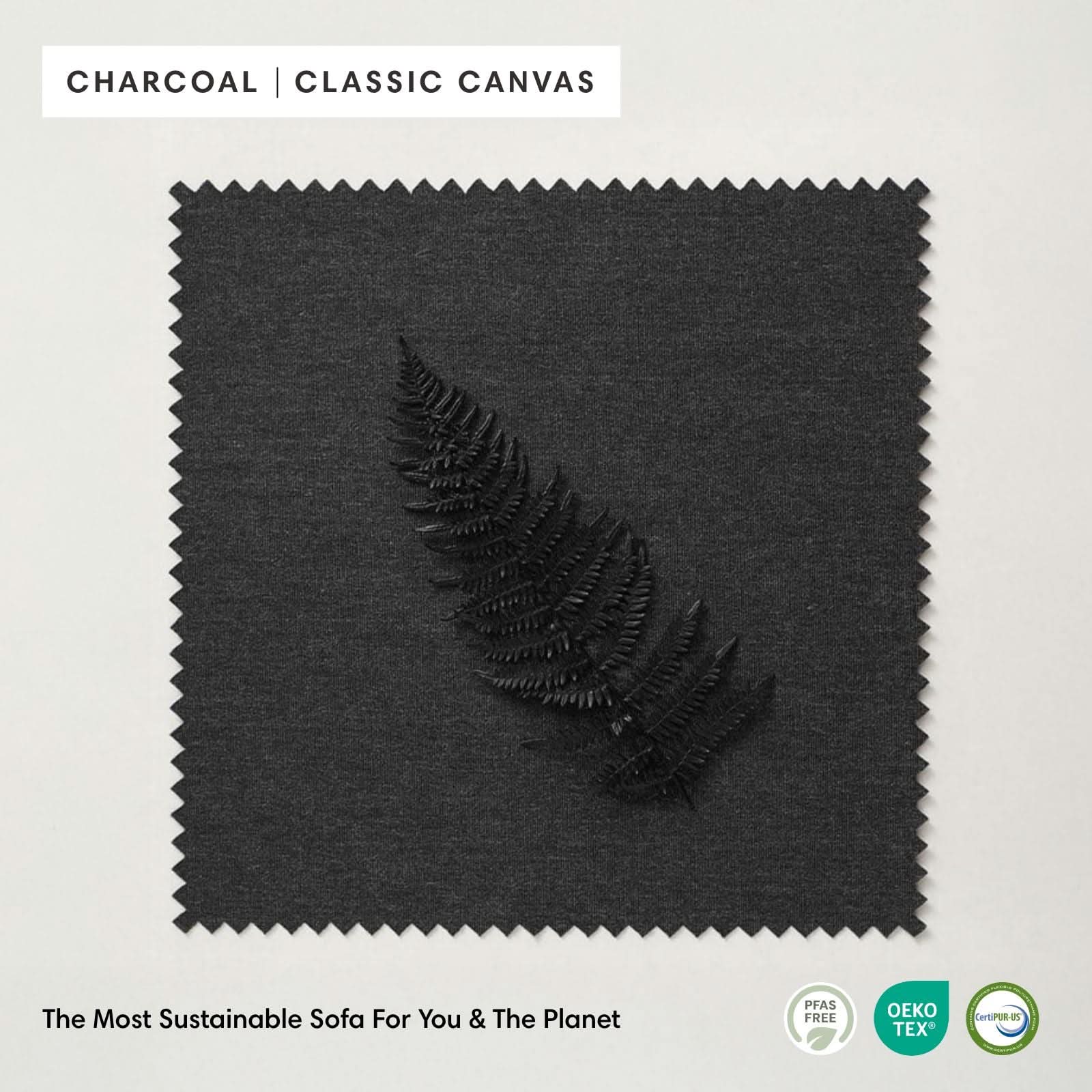 Modular Outdoor Washable 2-Seater | Classic Canvas in Charcoal