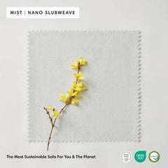 Modular Outdoor Washable 2-Seater | Nano Slubweave in Mist