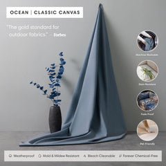 Modular Outdoor Washable 2-Seater | Classic Canvas in Ocean