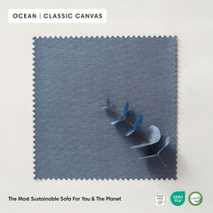 Modular Outdoor Washable 2-Seater | Classic Canvas in Ocean