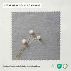Modular Outdoor Washable 3-Seater | Classic Canvas in Stone Gray