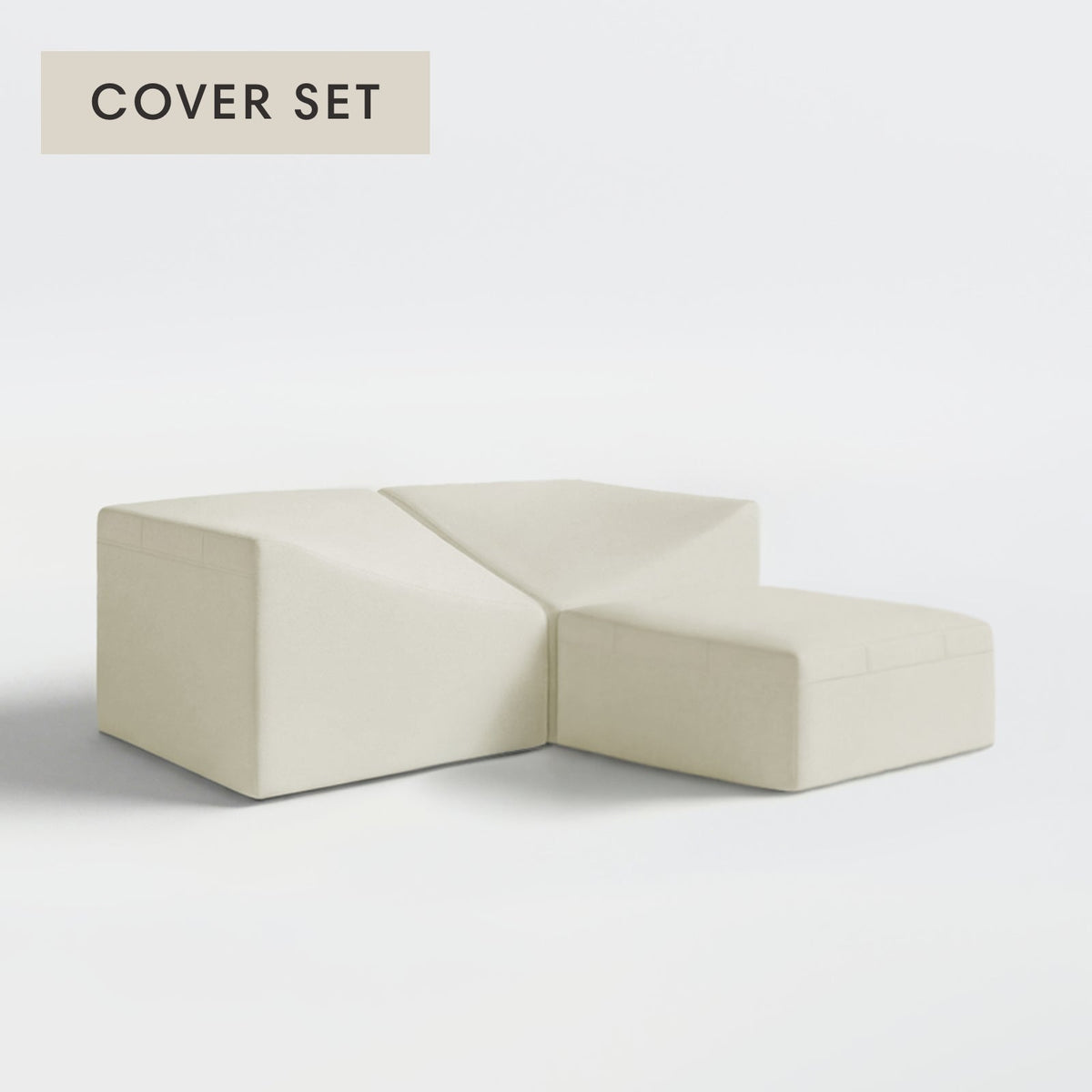 All-Season Outdoor Protective Cover Set for Washable 2-Seater Sectional