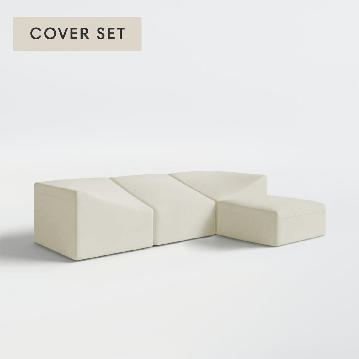 All-Season Outdoor Protective Cover Set for Washable 3-Seater Sectional