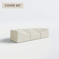 All-Season Outdoor Protective Cover Set for Washable 3-Seater