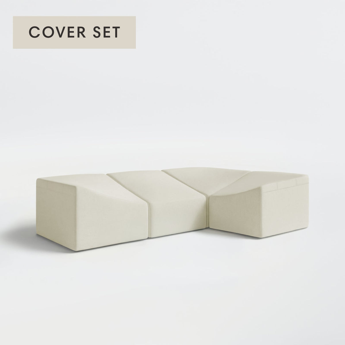 All-Season Outdoor Protective Cover Set for Washable 4-Seater Corner Sectional