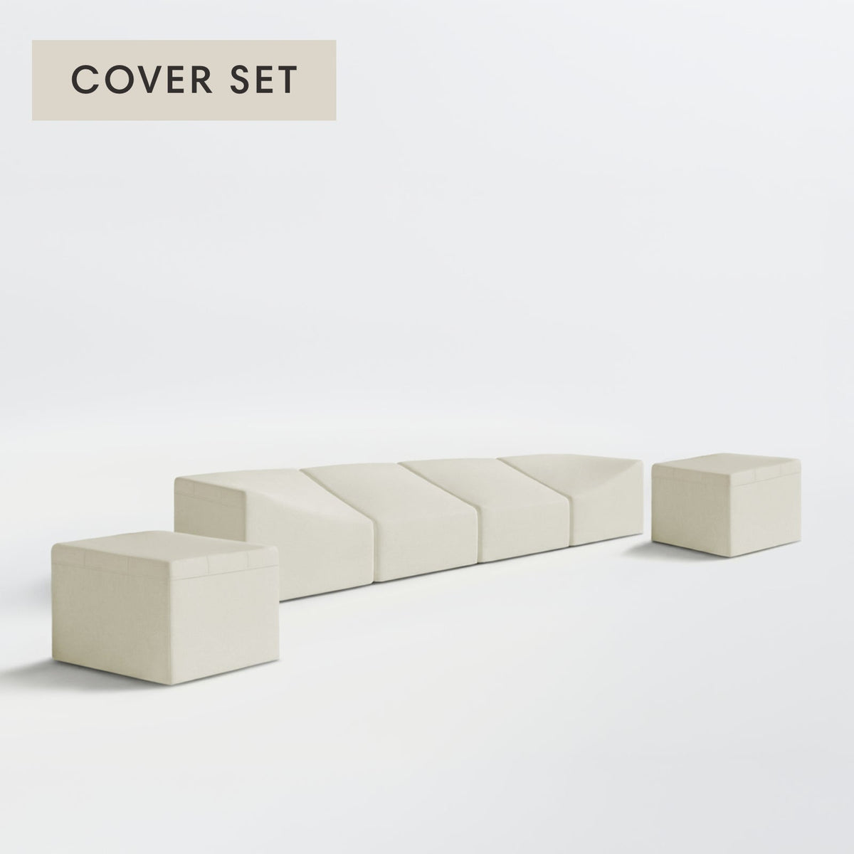 All-Season Outdoor Protective Cover Set for Washable 4-Seater Sofa + Armchair Set